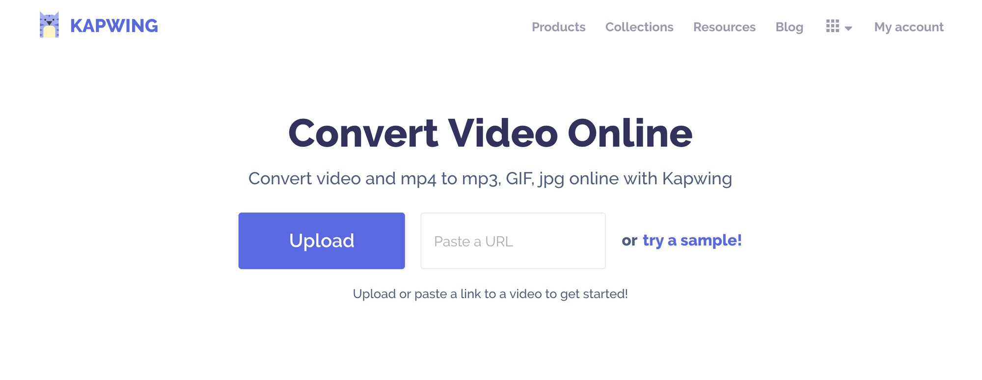 video link to mp4 converter online upload