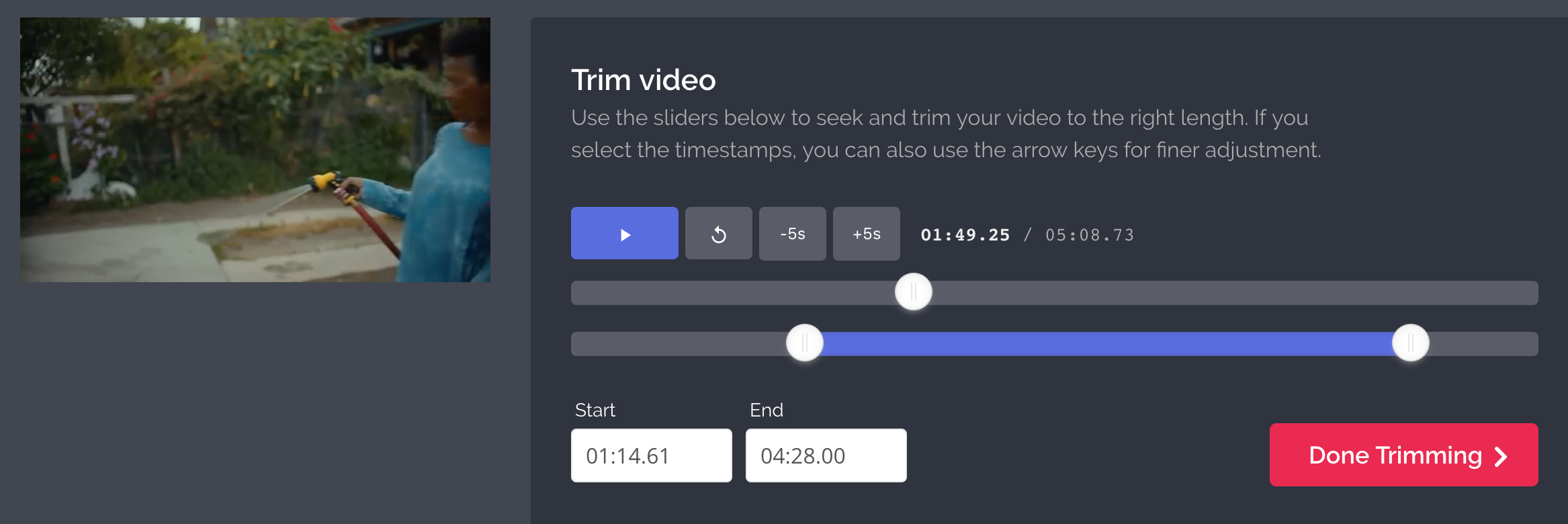 youtube video download trim