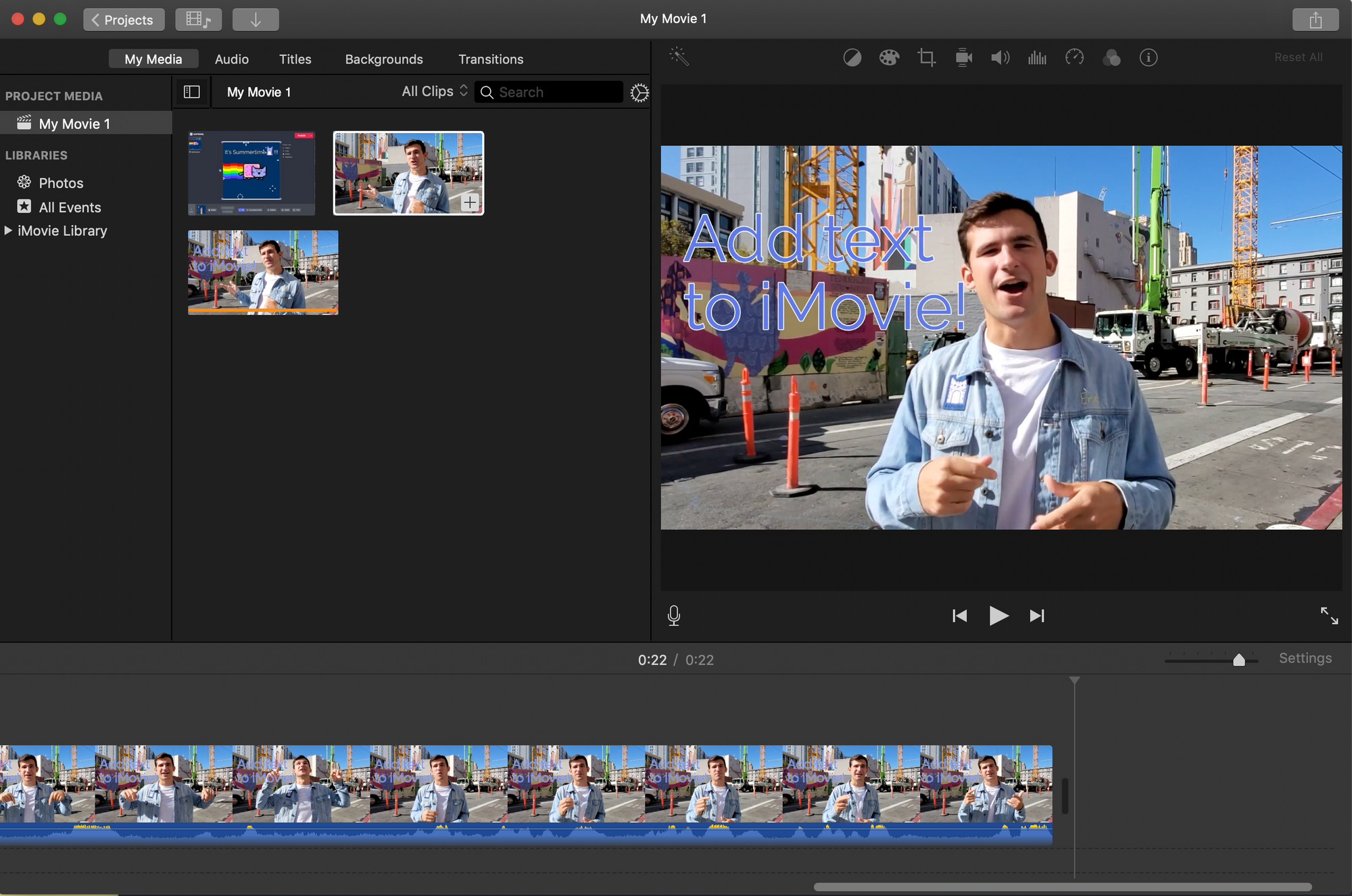 how to use imovie for youtube videos