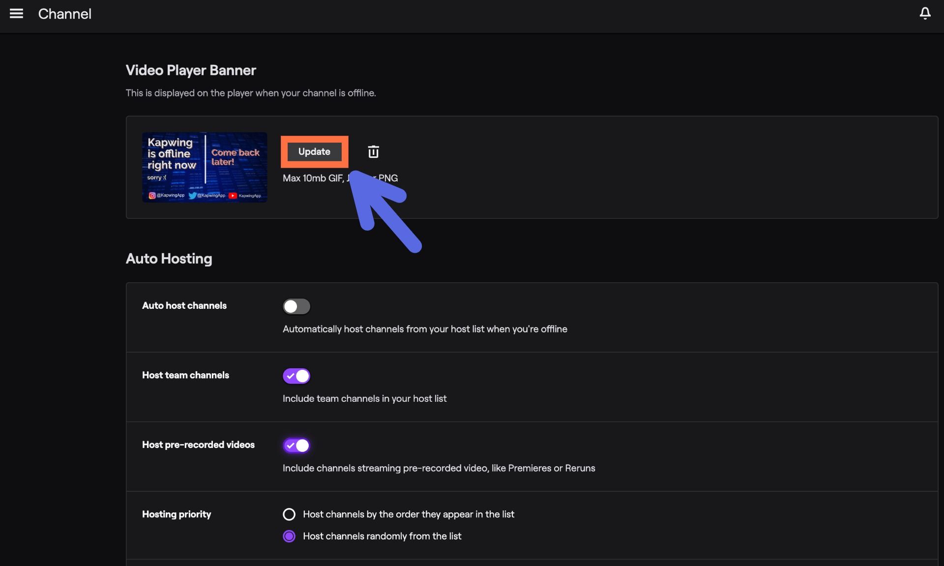 How To Create A Custom Offline Banner For Twitch