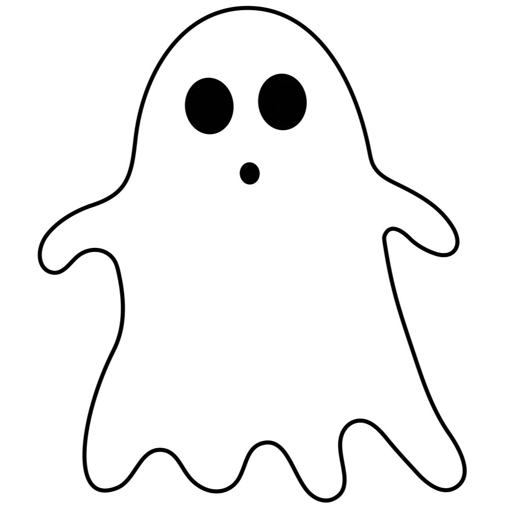 Ghost With Pumpkin Template Free Printable