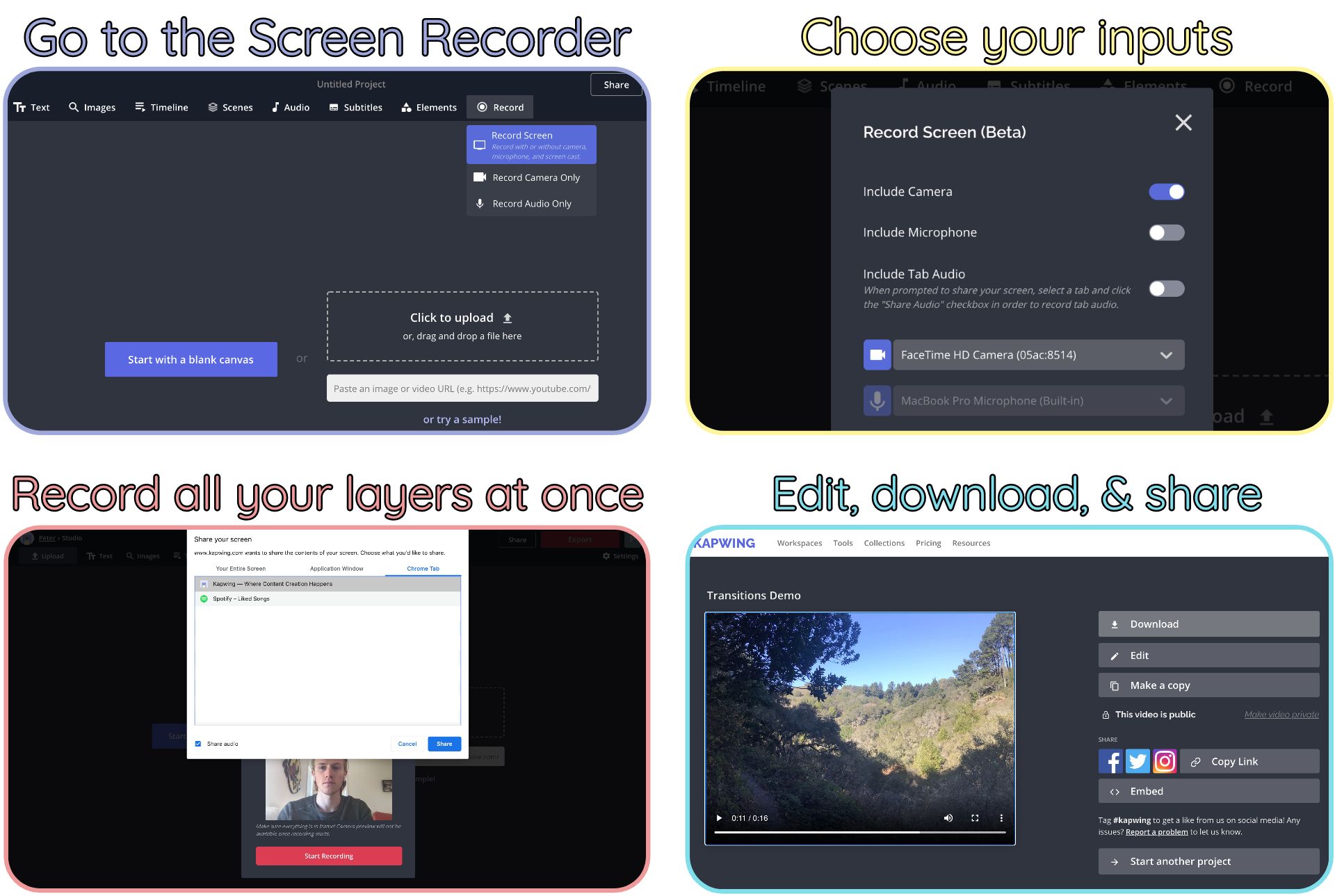 online teleprompter and video recorder