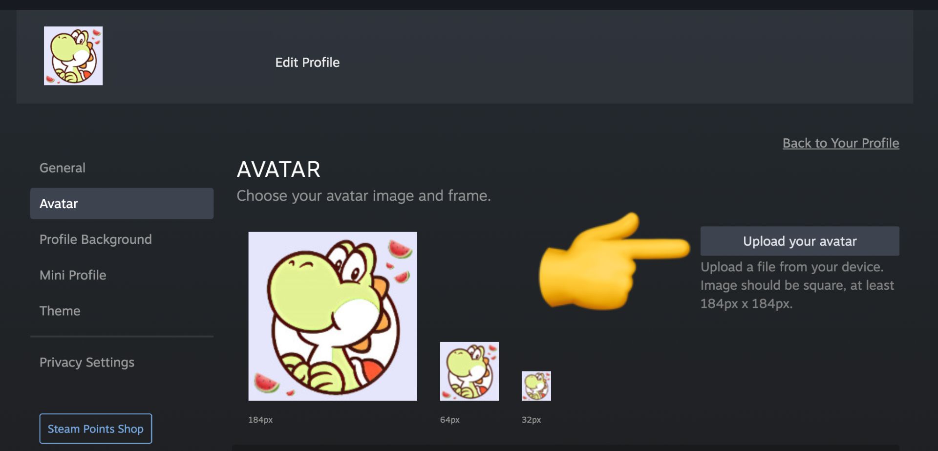 steam profile avatars