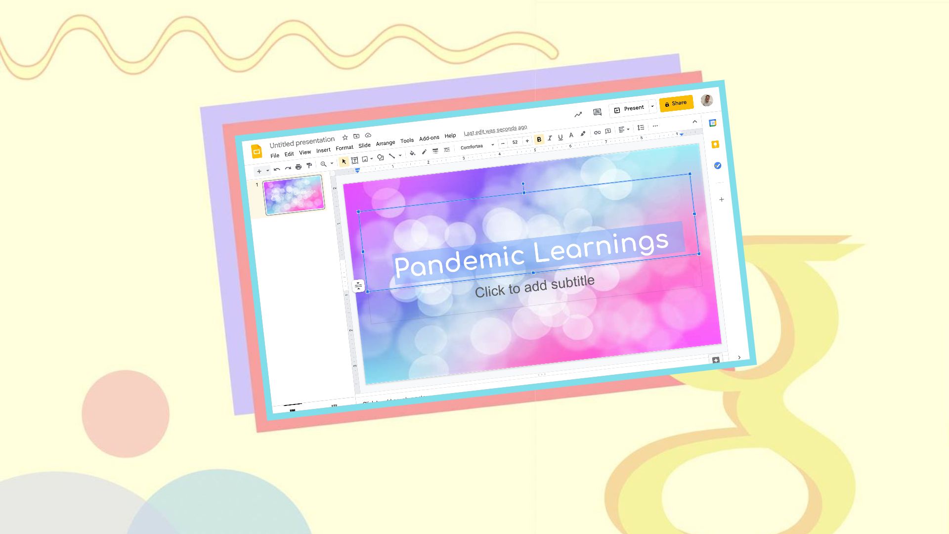 how to fade background in google slides
