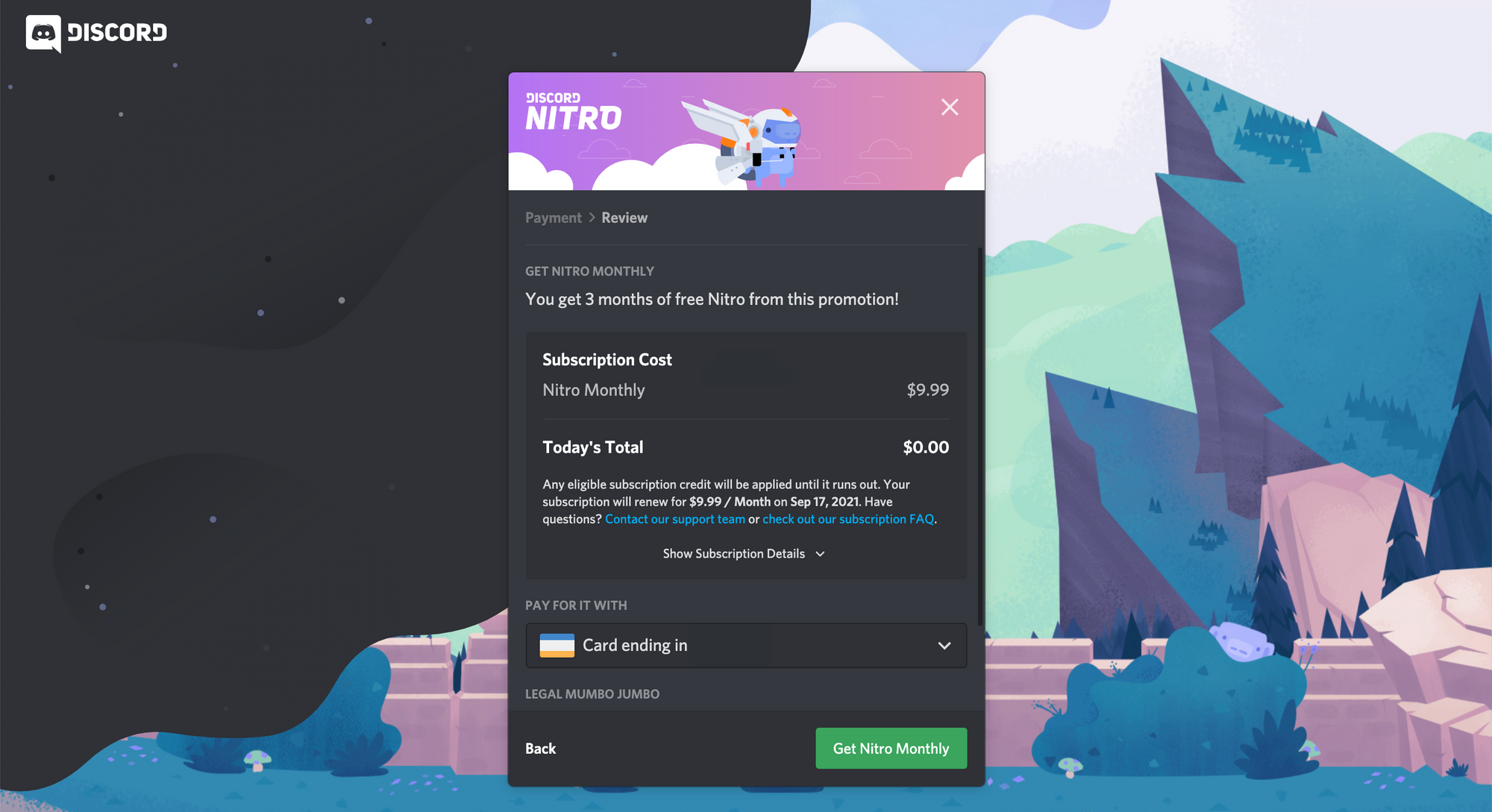 Epic Games Store] Discord Nitro Get 3 Months of Discord Nitro, free for new  Nitro users. Offer ends June 24, 2021 at 11am EDT.