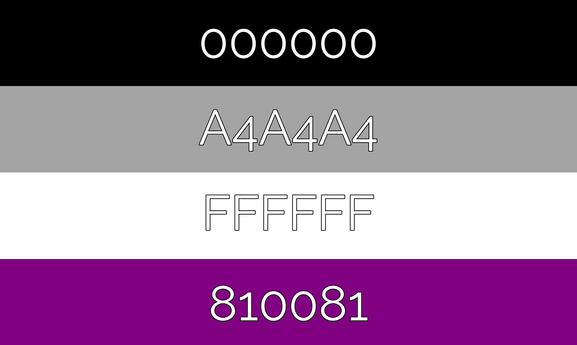 gay flag color hex codes