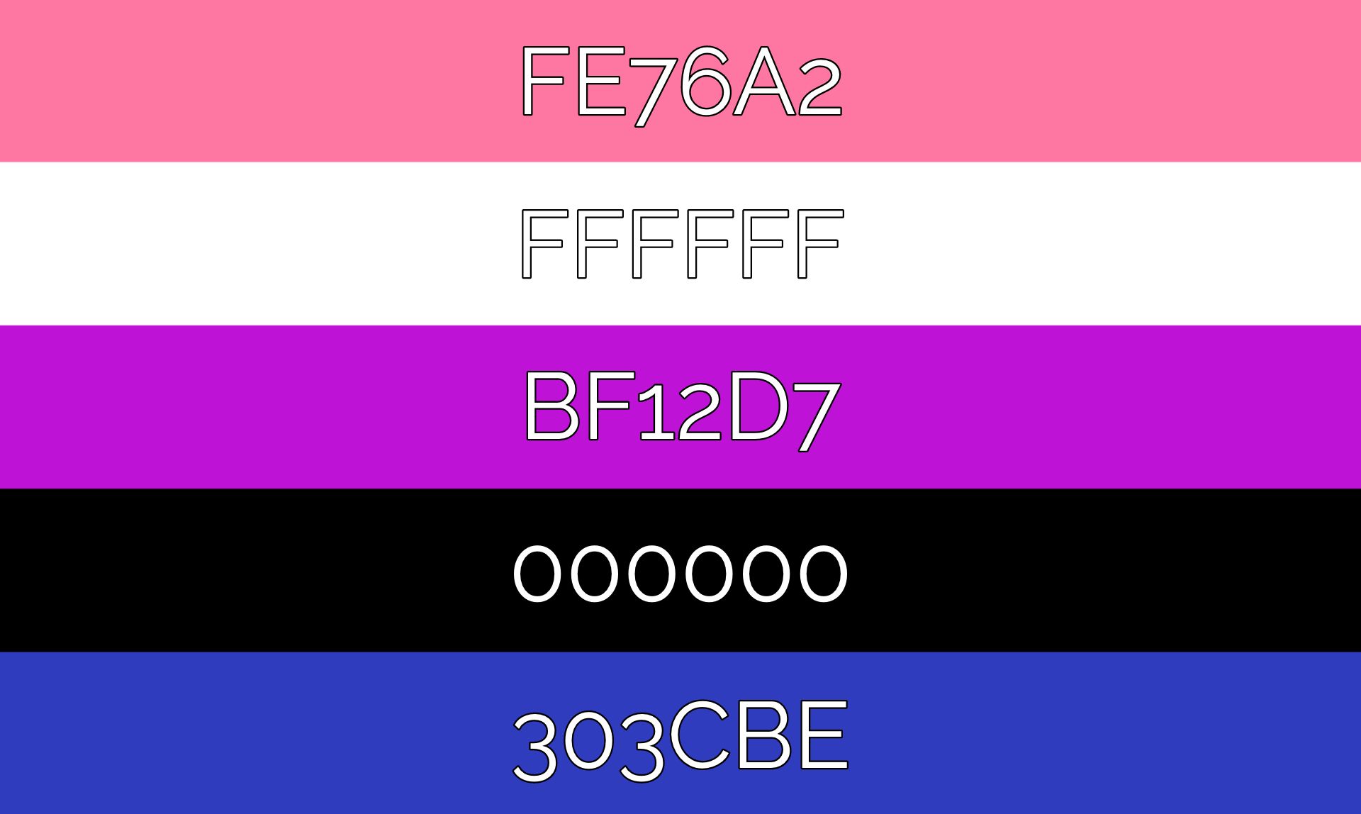Official Pride Colors Exact Color Codes For Pride Flags