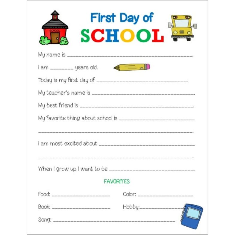 Free Printable First Day Of School Signs