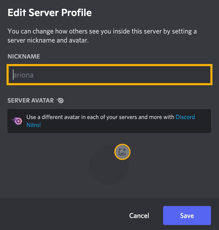 Server Profiles – Discord