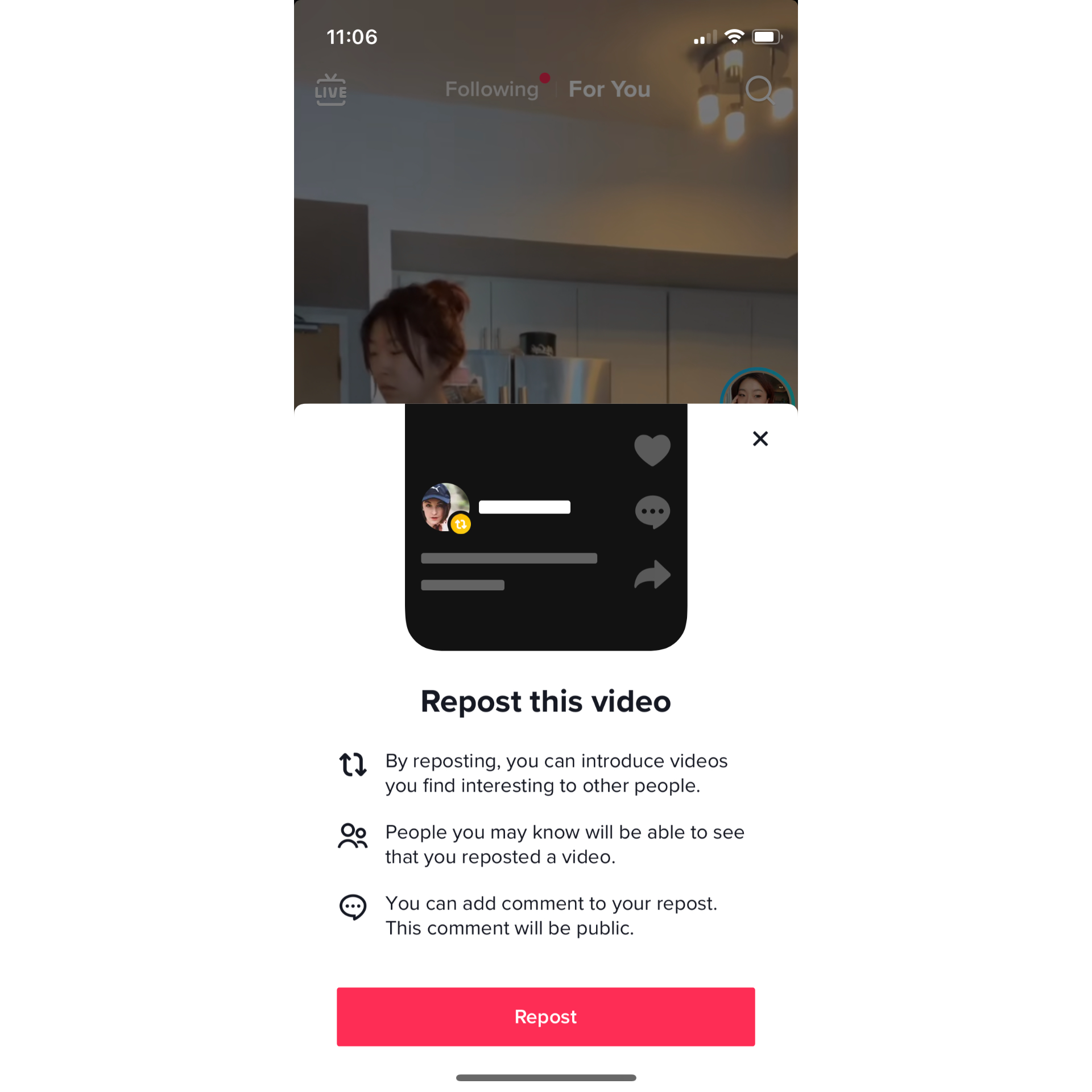 How To Repost A TikTok With The Repost Button