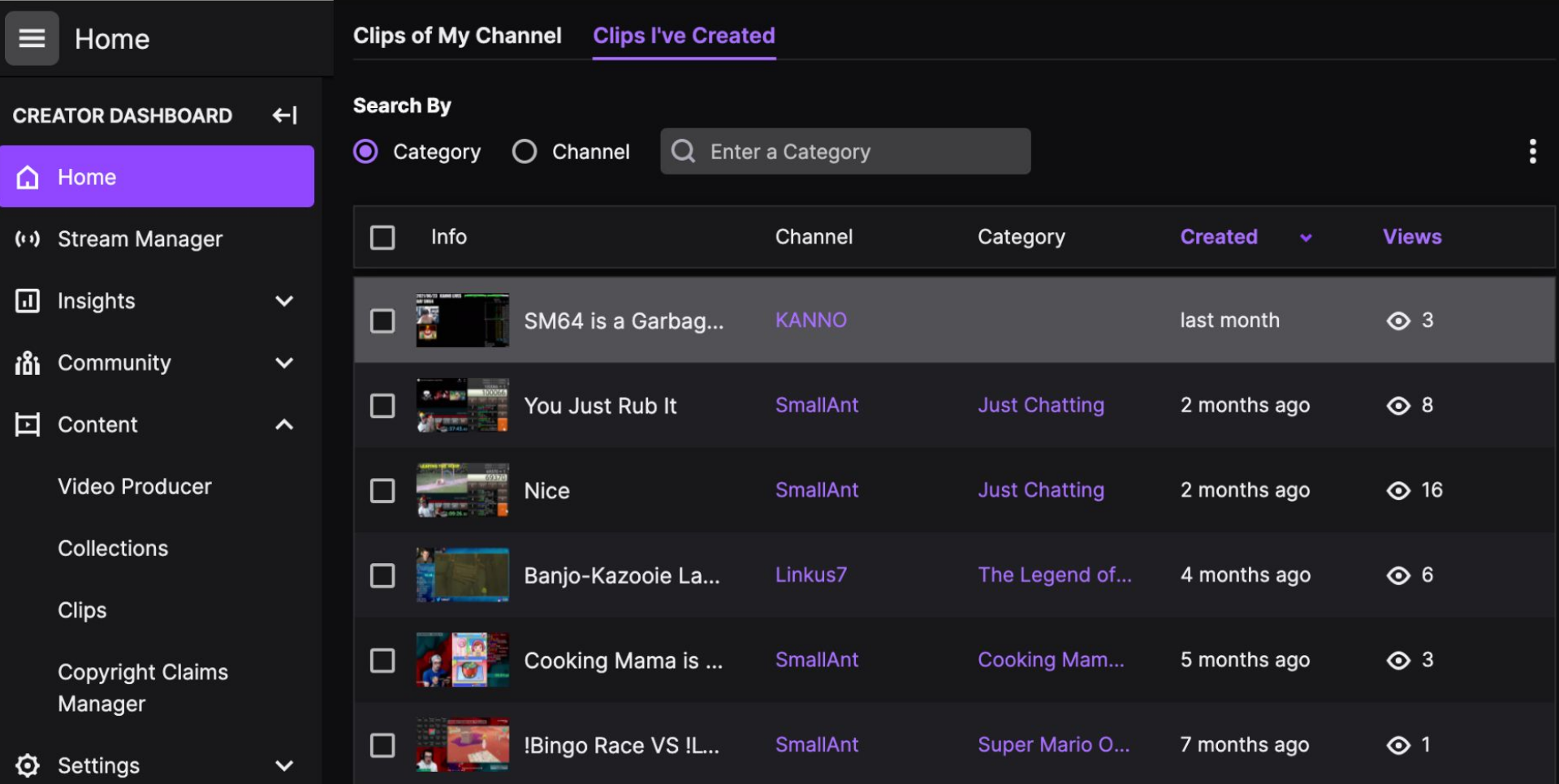 A graphic showing how to access Twitch Clips from your own streamer's page