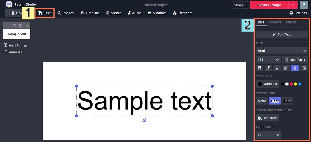 uwp textbox selected text color
