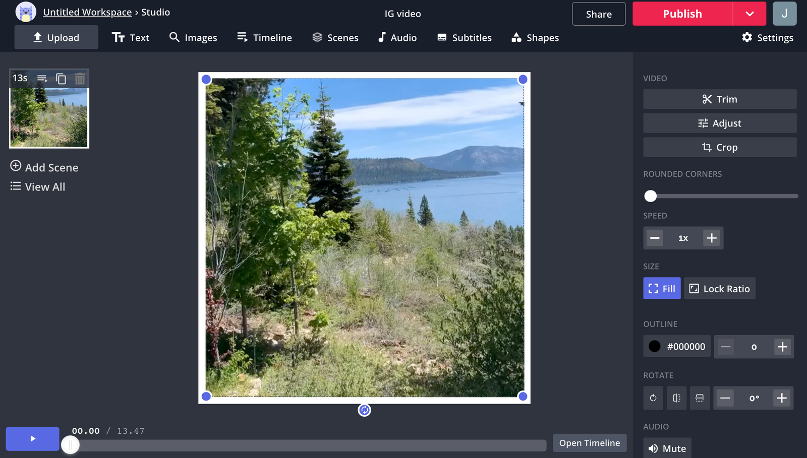 add a frame to video in ivideo
