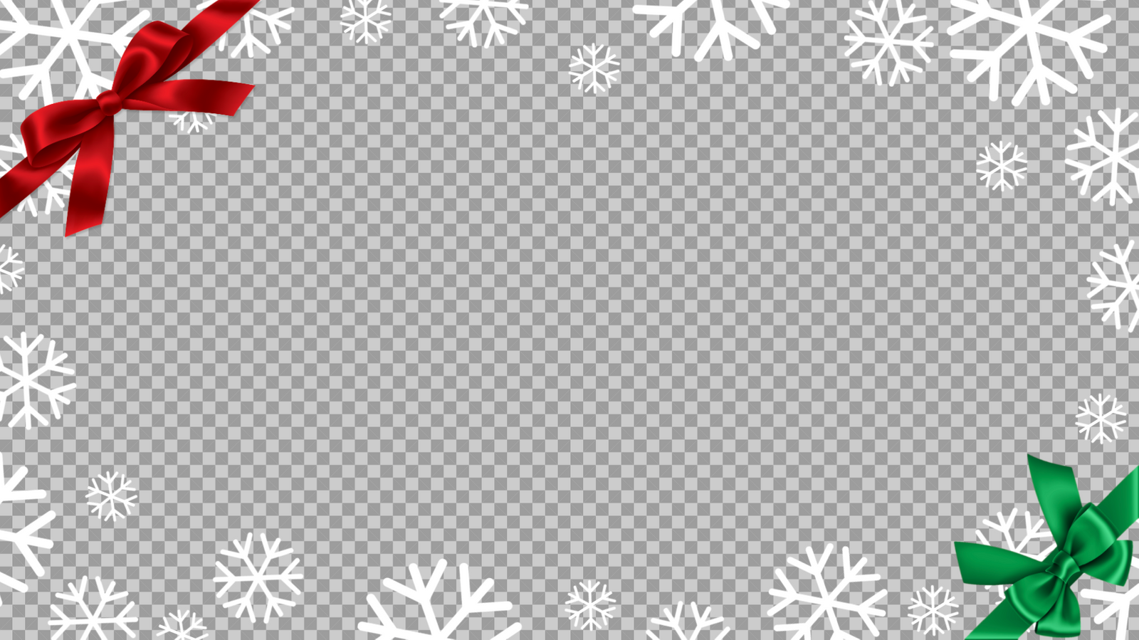 Customizable PNG Christmas Frames for Photos, Videos, and Collages