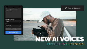 New Text-to-Speech AI Voices With ElevenLabs In Kapwing