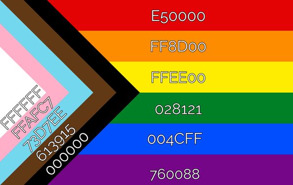 what do the colors of the new pride flag mean