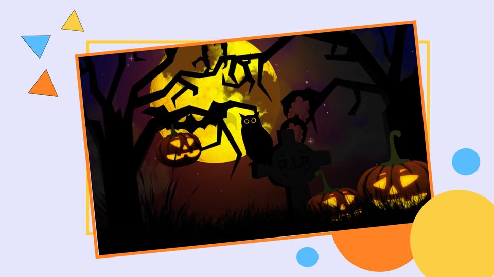 Halloween Pumpkin Zoom Background